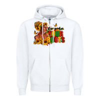 White Remember your roots Afro American Zipper Hoodie - RanaPortraitStore