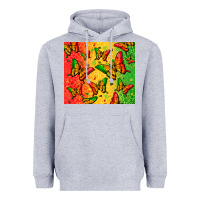 Heather Grey juneteenth butterfly Heavyweight Hoodie - Zillion Design Studio