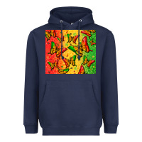 Navy juneteenth butterfly Heavyweight Hoodie - Zillion Design Studio