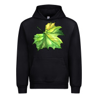 Black green leaf Urban Hoodie - BarkalooDesign