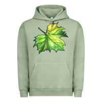 Pigment Oil Green green leaf Urban Hoodie - BarkalooDesign