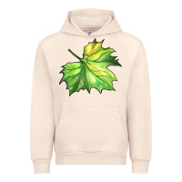 Sandshell green leaf Urban Hoodie - BarkalooDesign