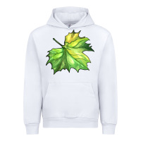 White green leaf Urban Hoodie - BarkalooDesign
