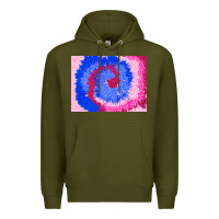 Army Green tie dye background colourful leopard 3200x2400 Premium Hoodie - AdoDesignShop
