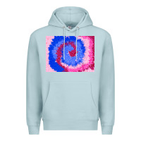 Blue Mist tie dye background colourful leopard 3200x2400 Premium Hoodie - AdoDesignShop