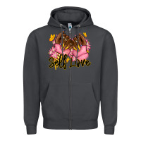 Smoke Self love pink afro nails Zipper Hoodie - RanaPortraitStore