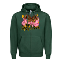 Sports Green Self love pink afro nails Zipper Hoodie - RanaPortraitStore