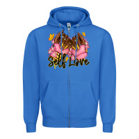 True Royal Self love pink afro nails Zipper Hoodie - RanaPortraitStore
