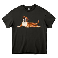 Asphalt Boxer Dog Illustrations Heavy Core Tee - LillyAllenDesigns