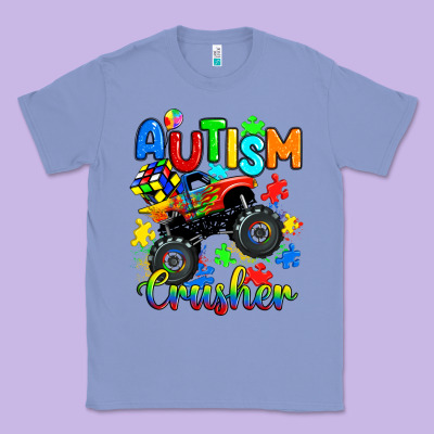 Autism Crusher Classic Tee Designed By Ranaportraitstore