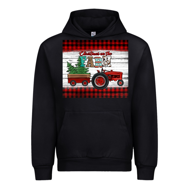Christmas On The Farm Tractor Urban Hoodie by Jasminsmagicworld | Teevron
