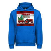 Cobalt christmas on the farm tractor Urban Hoodie - Jasminsmagicworld