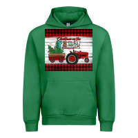 Emerald christmas on the farm tractor Urban Hoodie - Jasminsmagicworld