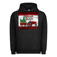 Pigment Black christmas on the farm tractor Urban Hoodie - Jasminsmagicworld
