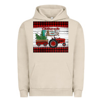 Pigment French Oak christmas on the farm tractor Urban Hoodie - Jasminsmagicworld