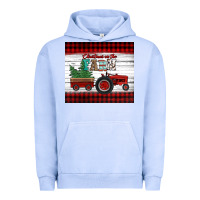 Pigment Grape Ice christmas on the farm tractor Urban Hoodie - Jasminsmagicworld