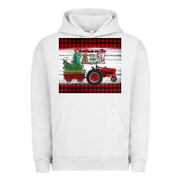 Pigment Lunar Rock christmas on the farm tractor Urban Hoodie - Jasminsmagicworld