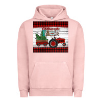 Pigment Salmon christmas on the farm tractor Urban Hoodie - Jasminsmagicworld