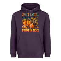 Plum just a girl who loves pumpkin spice Heavyweight Hoodie - Zillion Design Studio