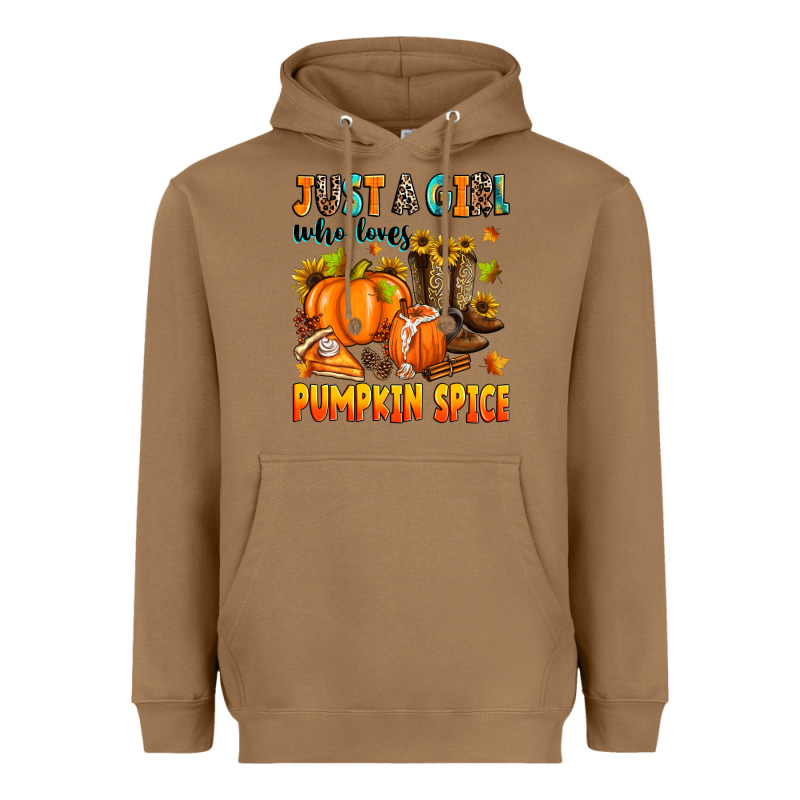 Just A Girl Who Loves Pumpkin Spice Heavyweight Hoodie by Zillion Design Studio | Teevron