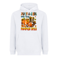 White just a girl who loves pumpkin spice Heavyweight Hoodie - Zillion Design Studio