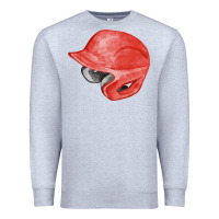 Heather Grey red baseball helmet fa element Premium Sweatshirt - FaDigitalArtStudio