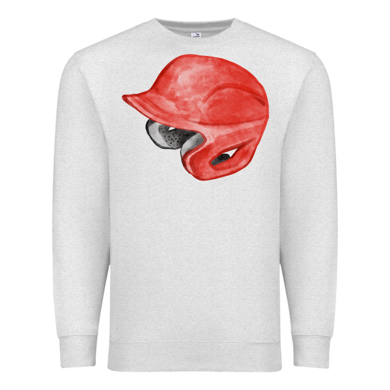 Red Baseball Helmet Fa Element Premium Sweatshirt by FaDigitalArtStudio | Teevron