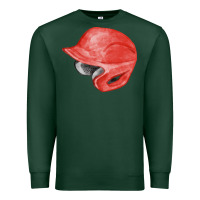 Sports Green red baseball helmet fa element Premium Sweatshirt - FaDigitalArtStudio
