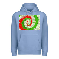 Colony Blue tie dye background christmas 3200x2400 Premium Hoodie - AdoDesignShop