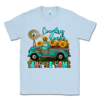 Dusty Blue country roads take me home Classic Tee - RanaPortraitStore
