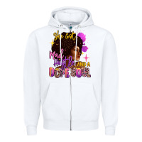 White She got mad hustle and a dope soul Zipper Hoodie - RanaPortraitStore