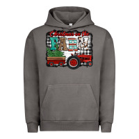 Pigment Tornado christmas on the farm tractor buffalo plaid Urban Hoodie - Jasminsmagicworld