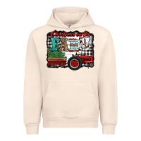 Sandshell christmas on the farm tractor buffalo plaid Urban Hoodie - Jasminsmagicworld