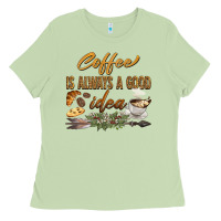 Matcha coffee is always a good idea Ladies Tee - BarkalooDesign