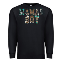 Black Western Mama's Boy Premium Sweatshirt - CowhideDigitalArt