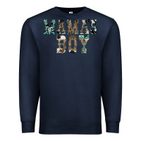 Navy Western Mama's Boy Premium Sweatshirt - CowhideDigitalArt