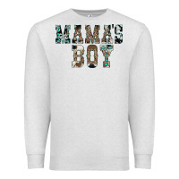 Oatmeal Heather Western Mama's Boy Premium Sweatshirt - CowhideDigitalArt