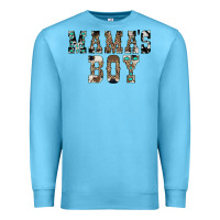 Ocean Blue Western Mama's Boy Premium Sweatshirt - CowhideDigitalArt