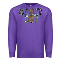 Purple Western Mama's Boy Premium Sweatshirt - CowhideDigitalArt