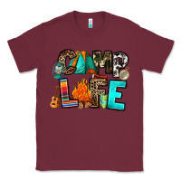 Burgundy camp life Classic Tee - RanaPortraitStore