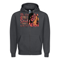 Smoke She has fire in her soul afro woman Zipper Hoodie - RanaPortraitStore