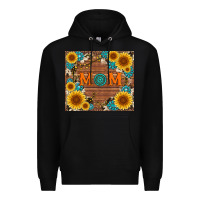 Black sunflower gemstone and mom with cowhide Premium Hoodie - Artiststas