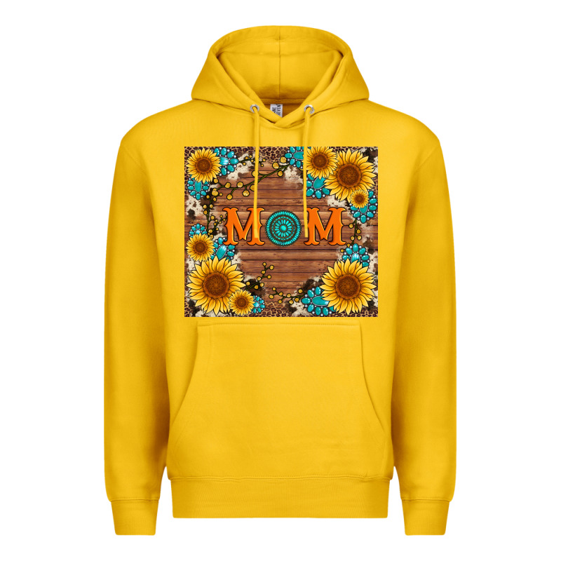 Sunflower Gemstone And Mom With Cowhide Premium Hoodie by Artiststas | Teevron
