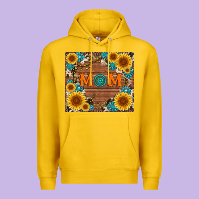 Sunflower Gemstone And Mom With Cowhide Premium Hoodie Designed By Artiststas