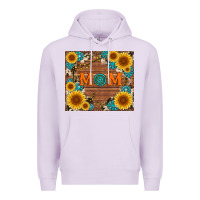 Lilac sunflower gemstone and mom with cowhide Premium Hoodie - Artiststas
