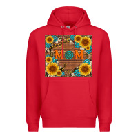 Red sunflower gemstone and mom with cowhide Premium Hoodie - Artiststas