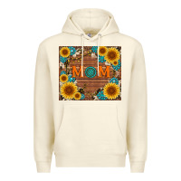 Sandshell sunflower gemstone and mom with cowhide Premium Hoodie - Artiststas