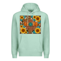 Seafoam sunflower gemstone and mom with cowhide Premium Hoodie - Artiststas