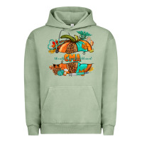 Pigment Oil Green cma pumpkin nurse Urban Hoodie - NancyCooperArtShop