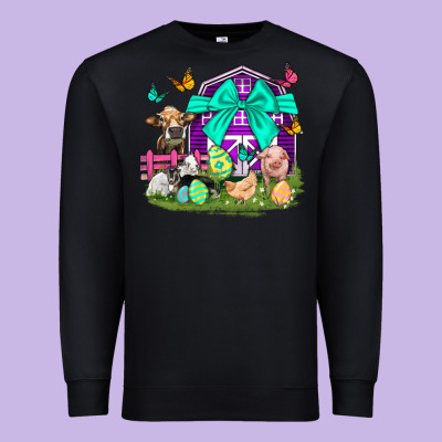 Easter Farm Animal Easter Day Premium Sweatshirt Designed By Neo Western